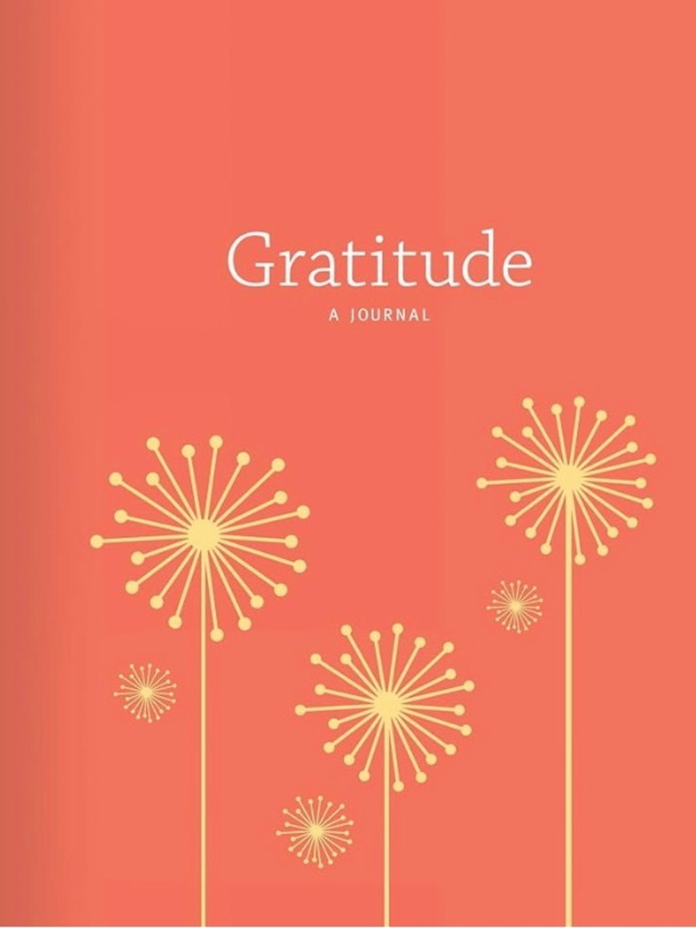 “Gratitude: A Journal" by Catherine Price Daily Reflections Orange Hardcover
